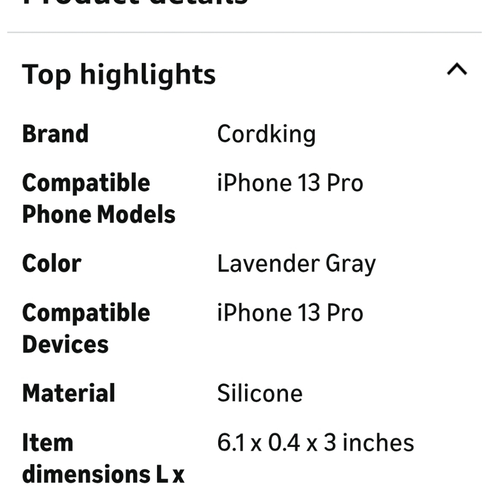 New Cordking Lavender Protective Case For iPhone 13 - Picture 6 of 9